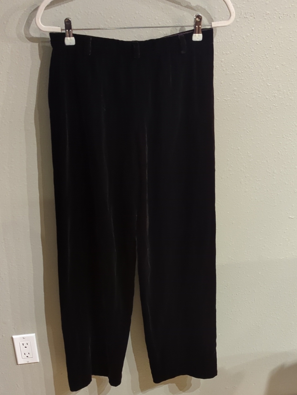 Vintage Giorgio Armani  Made In Italy Wide Leg Brown Velvet Pants Size 10